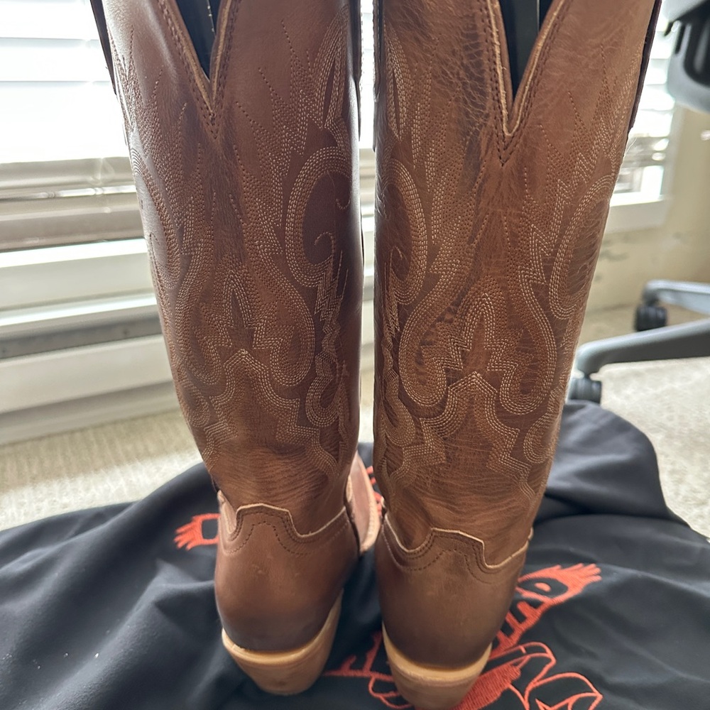 New Freebird Woodland Western Cowboy Boots Tan 7 - Picture 8 of 10